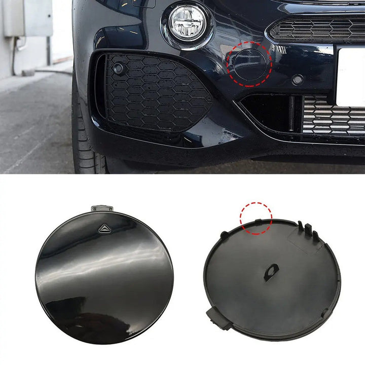 Car Craft Compatible With Bmw X5 F15 2014-2018 Front M Sport X5m Bumper Tow Hook Towing Tochan Trailer Cover 51118060131 Unpainted - CAR CRAFT INDIA
