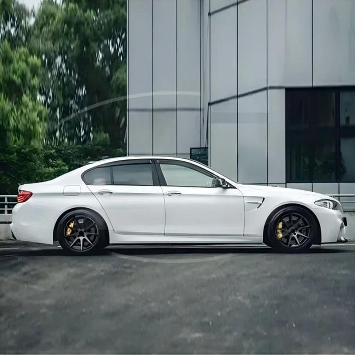 Car Craft Compatible With Bmw 5 Series F10 2010-2017 Front Rear Bumper Upgrade Convert To M Sport M4 Bodykit Body Kit Bumper Side Skirt Rear After Lip Diffuser Gc F10 18 034 CC-10678