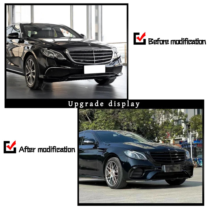 Car Craft Compatible With Mercedes Benz E Class W213 2016-2020 Upgrade Facelift Convert To Amg E63 Amg63 Bodykit Front Rear Bumper Exhaust Pipe Tip Diffsuer Trim Side Skirt