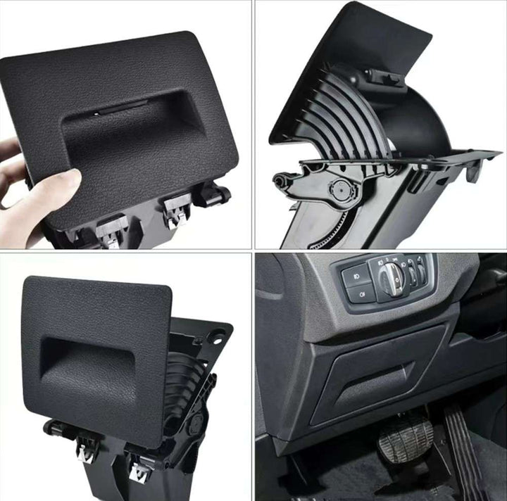Car Craft Compatible With Bmw X1 F48 F49 2016-2022 (after June 2016) X2 F39 2019-2023 (after June 2019) Interior Under Steering Wheel Folding Tool Case Box Handle Kit Glove Box 51459359235 Beige - CAR CRAFT INDIA