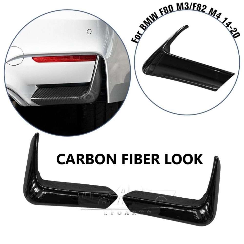 Car Craft Compatible With Bmw 3 Series F80 F82 M3 M4 2012-2018 Rear Bumper After Lip Splitter Skirts Diffuser Trim Ar-bm-0182 Cf Carbon Fiber Look - CAR CRAFT INDIA