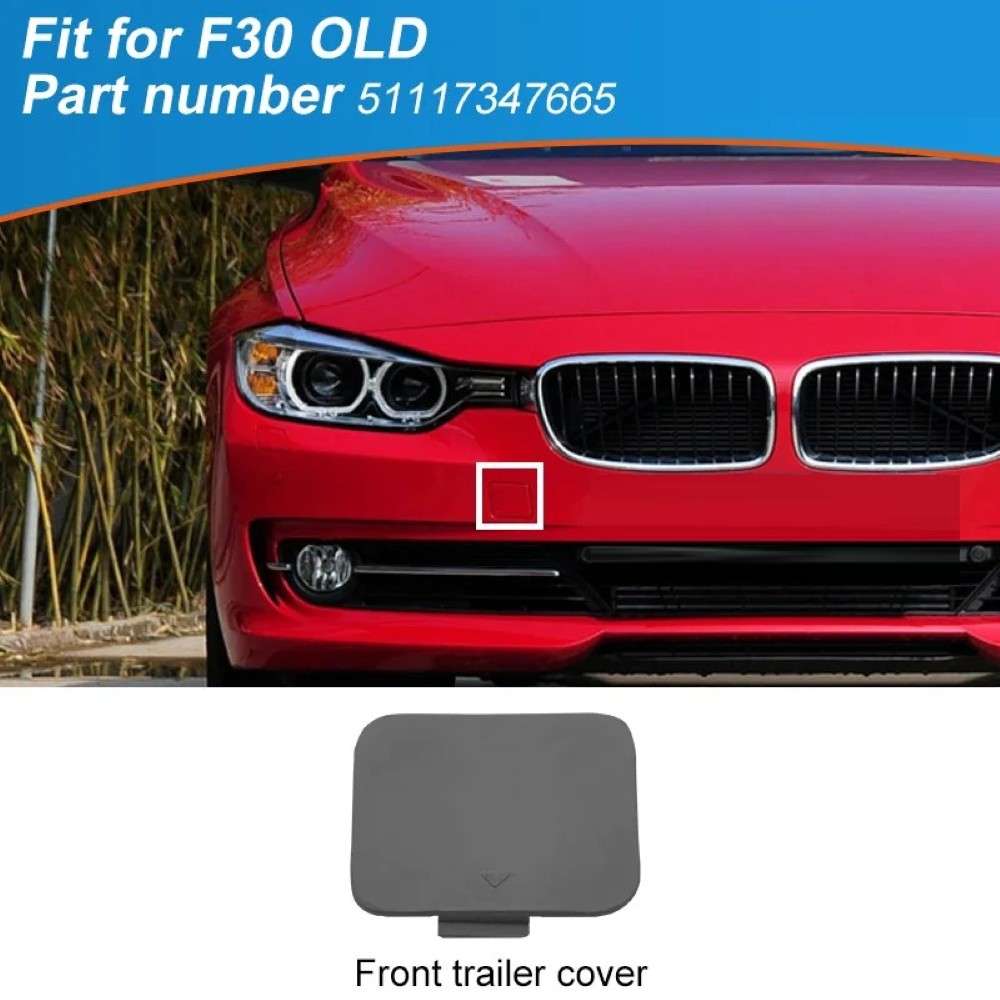Car Craft Compatible With Bmw 3 Series F30 2012-2015 Front Bumper Tow Hook Towing Tochan Trailer Cover 51117347665 Kl CC-7985 - CAR CRAFT INDIA