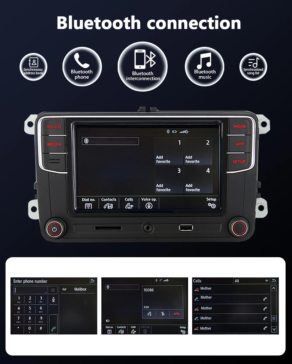 Noname RCD330 plus Carplay Car Radio Android Auto