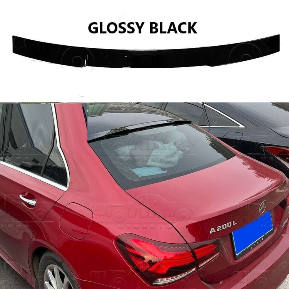 Car Craft Compatible With Mercedes A Class W177 2019-2024 Sedan Rear Trunk Wing Boot Roof Spoiler Lip Splitter Skirt Ar-benz-095 Glossy Black - CAR CRAFT INDIA