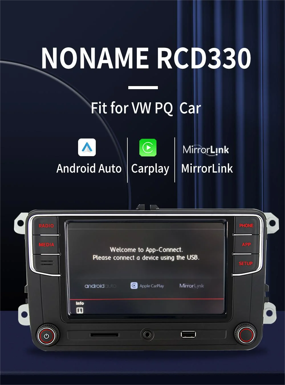 Noname RCD330 plus Carplay Car Radio Android Auto