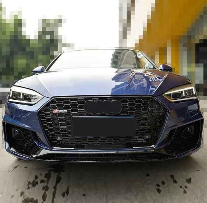 Car Craft Compatible With Audi A5 S5 Rs5 2017-2020 Upgrade Convert To Rs5 S5 Sport Bumper Front Bodykit Mesh With Fog Lamp A5-028 Gc - CAR CRAFT INDIA