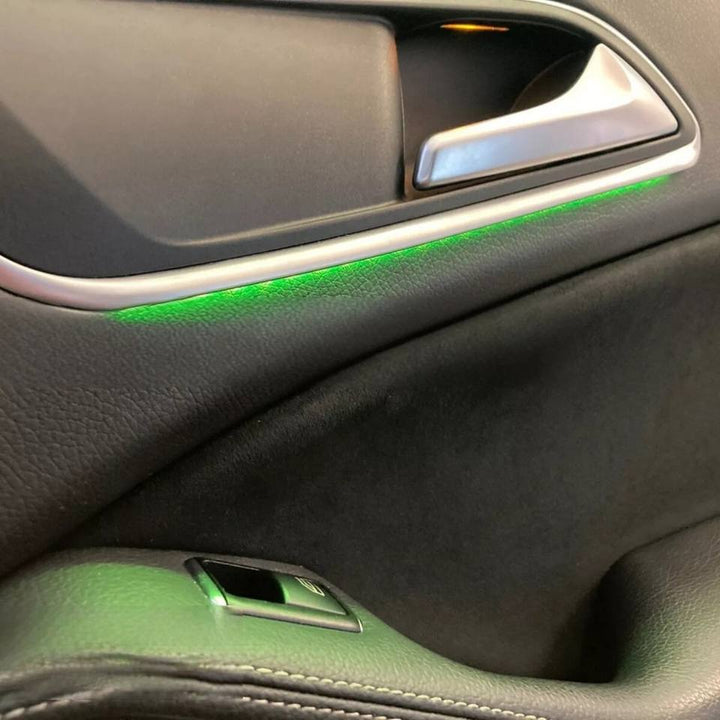 W117 Plug and Play Car Interior Ambient Light for Mercedes Benz CLA-class 2013-2019 Rotating Tweeter Luminous Turbine Air Outlet