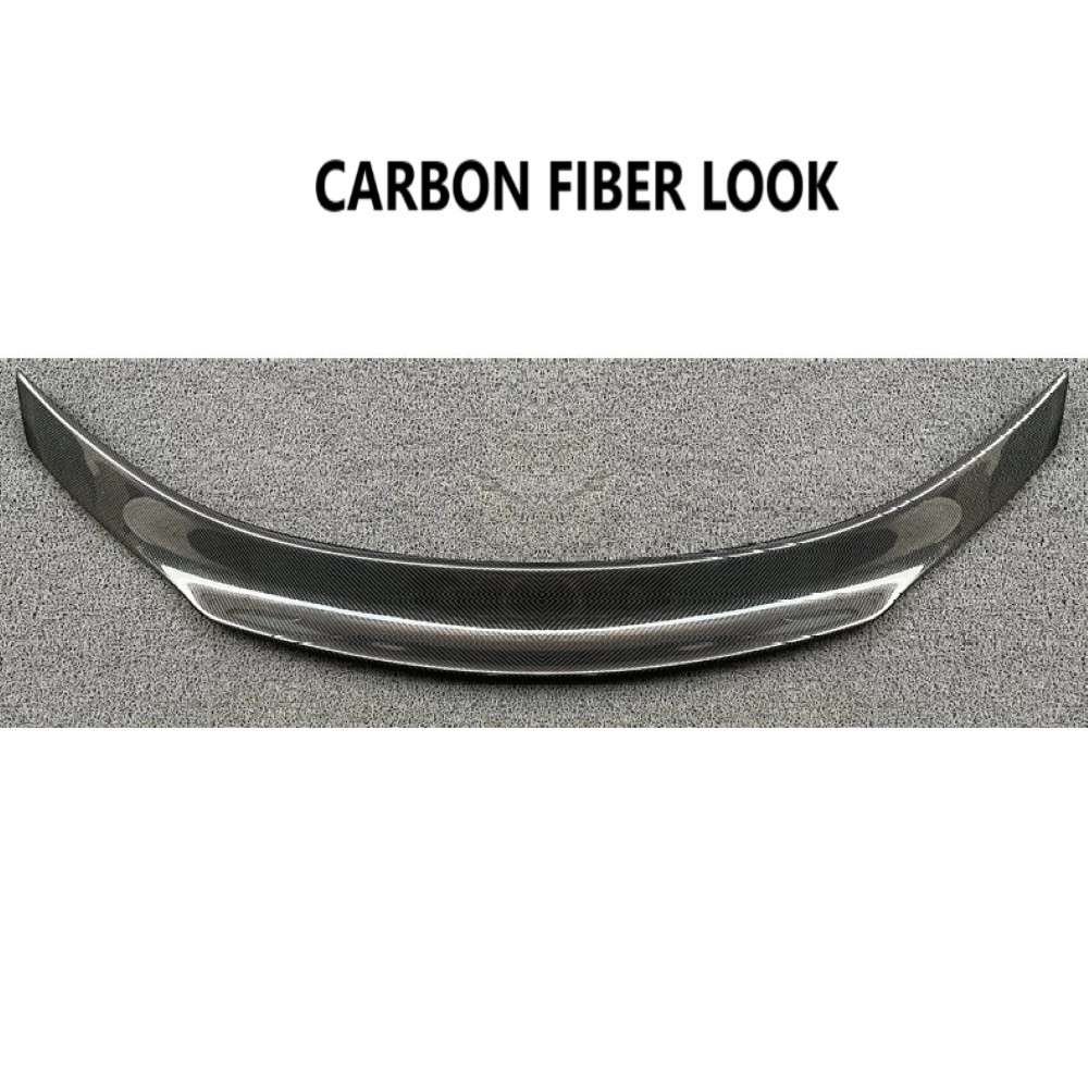 Car Craft Compatible With Mercedes Cla W117 2014-2019 Rear Trunk Wing Boot Spoiler Lip Splitter Skirt Psm Carbon Ar-benz-094 Cf Carbon Fiber Look - CAR CRAFT INDIA