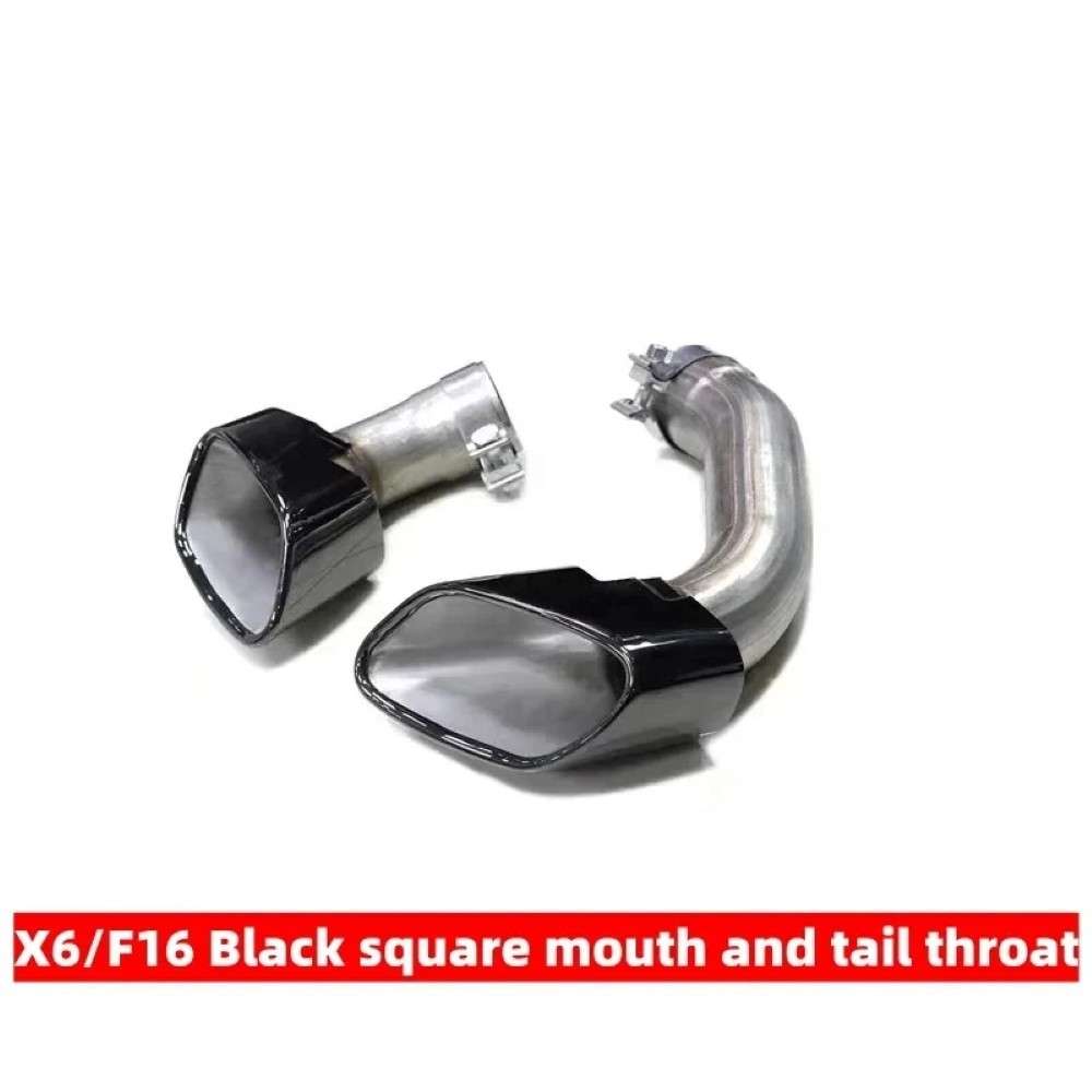 Car Craft Compatible With Bmw X5 F15 2014-2018 Rear Exhaust End Tip Square Muffler Tip Car Exhaust Pipe X Series Tailpipe M Sport Chrome - CAR CRAFT INDIA