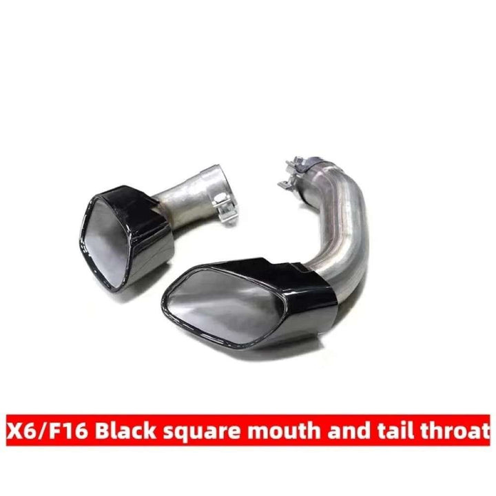 Car Craft Compatible With Bmw X5 F15 2014-2018 Rear Exhaust End Tip Square Muffler Tip Car Exhaust Pipe X Series Tailpipe M Sport Chrome - CAR CRAFT INDIA