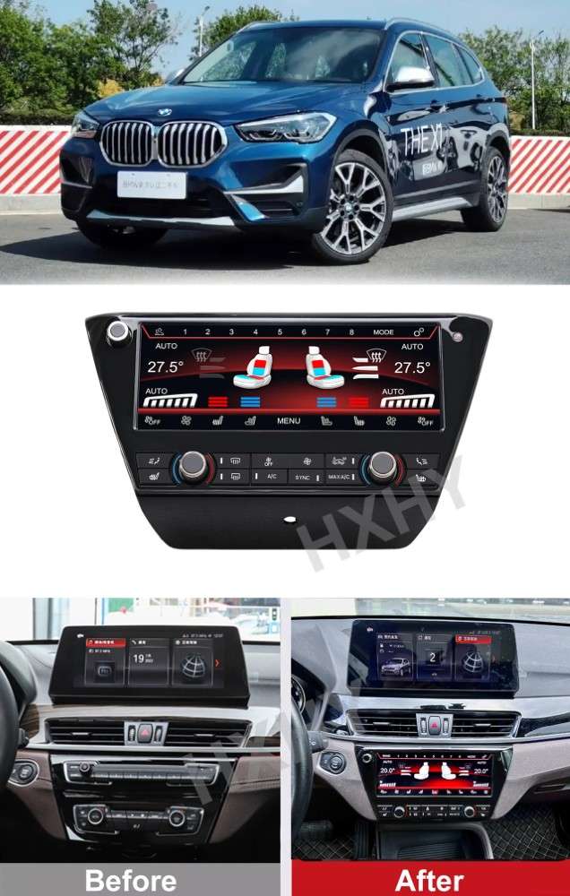 Car Craft Compatible With Bmw X1 F48 2016-2022 Lcd Display Air Conditioning Board Android Ac Panel Digital Touch Screen Climate Knobs Control 8.8 Inch CC-8489 - CAR CRAFT INDIA