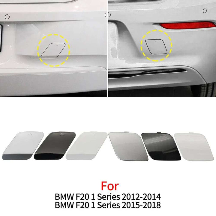 Car Craft Compatible With Bmw 1 Series F20 2012-2014 Rear Bumper Tow Hook Towing Tochan Trailer Cover 51127293548 Model A Unpainted CC-8094 - CAR CRAFT INDIA