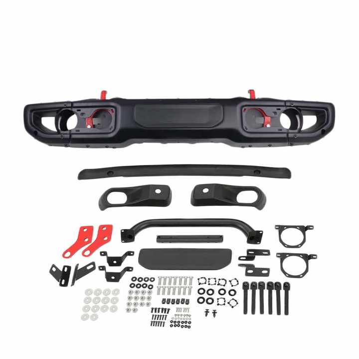Suitable for Jeep Wrangler JL 10th Anniversary Front Bumper, Bumper Guard, Front Bumper Installation Simple JL1049 - CAR CRAFT INDIA
