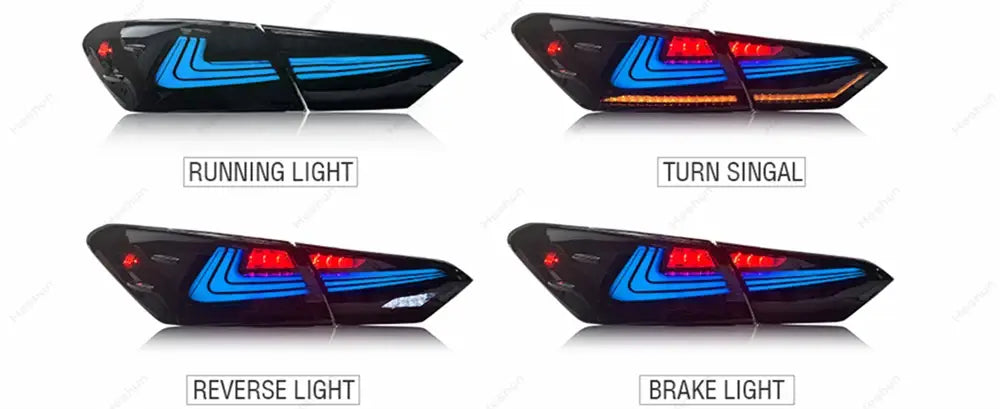 RGB LED Tail Lights for Toyota Camry SE/LE/XSE/XLE/TRD 2018