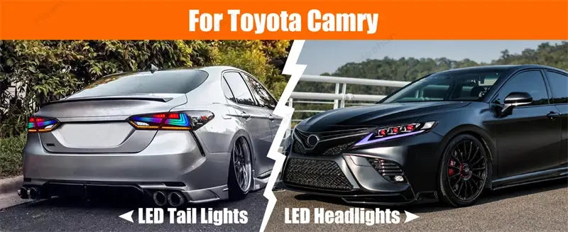 RGB LED Tail Lights for Toyota Camry SE/LE/XSE/XLE/TRD 2018