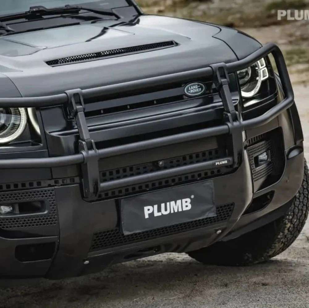 Car Craft Compatible With Range Land Rover Defender 2020-2025 Plumb M-one Front Bumper Guard Frame Plumb-012 - CAR CRAFT INDIA