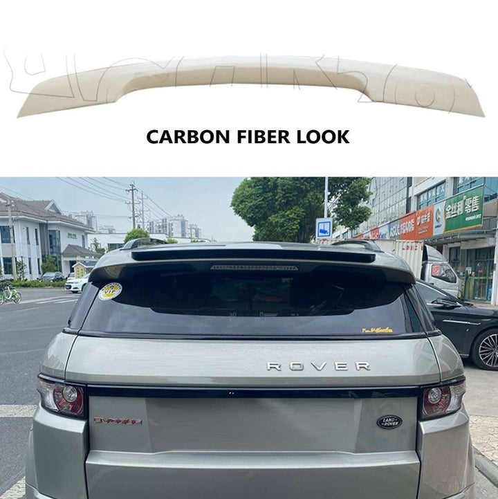 Car Craft Compatible With Range Land Rover Evoque 2012-2019 Rear Trunk Wing Boot Spoiler Lip Splitter Skirt Ar-land-007 Cf Carbon Fiber Look - CAR CRAFT INDIA