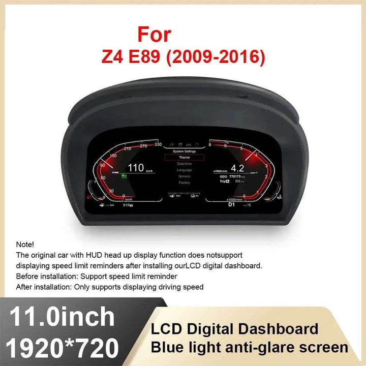 Car Craft Compatible With Bmw Z4 E89 2009-2018 Interior Digital Instrument Speedometer Cluster Meeter Player CC-8164