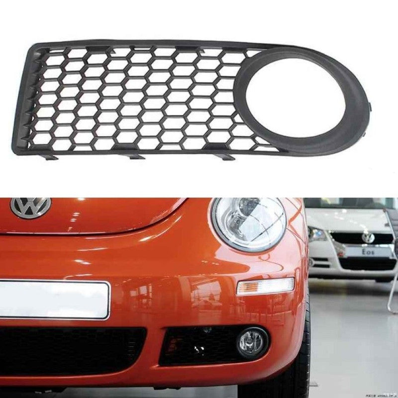 Car Craft Compatible With Volkswagen Vw Beetle 1998-2011 Front Bumper Fog Lamp Light Mesh Grill Cover Left Dlw0602020101 CC-9654 - CAR CRAFT INDIA