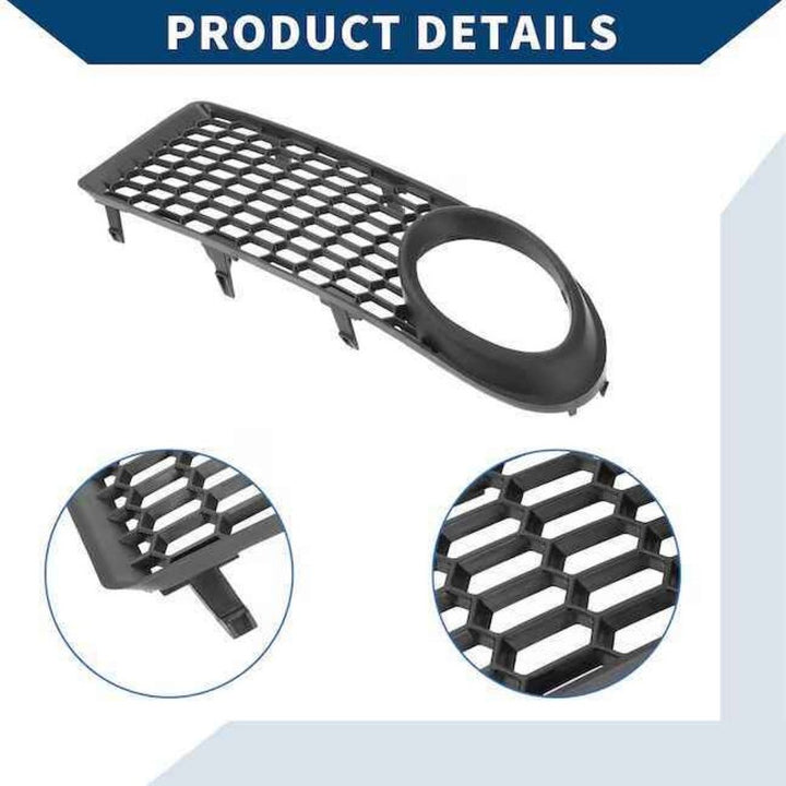 Car Craft Compatible With Volkswagen Vw Beetle 1998-2011 Front Bumper Fog Lamp Light Mesh Grill Cover Left Dlw0602020101 CC-9654 - CAR CRAFT INDIA