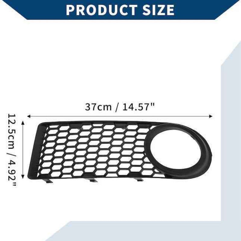 Car Craft Compatible With Volkswagen Vw Beetle 1998-2011 Front Bumper Fog Lamp Light Mesh Grill Cover Left Dlw0602020101 CC-9654 - CAR CRAFT INDIA