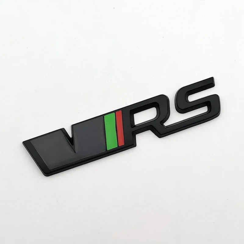 Car Craft Compatible With Skoda Fabia Laura Octavia Superb Slavia Yeti Kodiaq Kushaq Letter Logo Badge Emblem Sticker Logo Chrome Vrs Logo Black