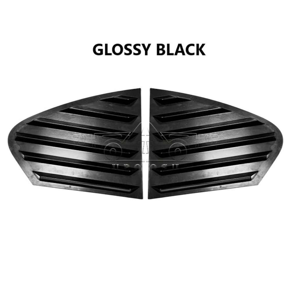 Car Craft Compatible With Bmw 5 Series G60 2024+ Plastic Side Vent Shutter Rear Window Louver Trim Ar-bm-0282 Cf Carbon Fiber Look - CAR CRAFT INDIA