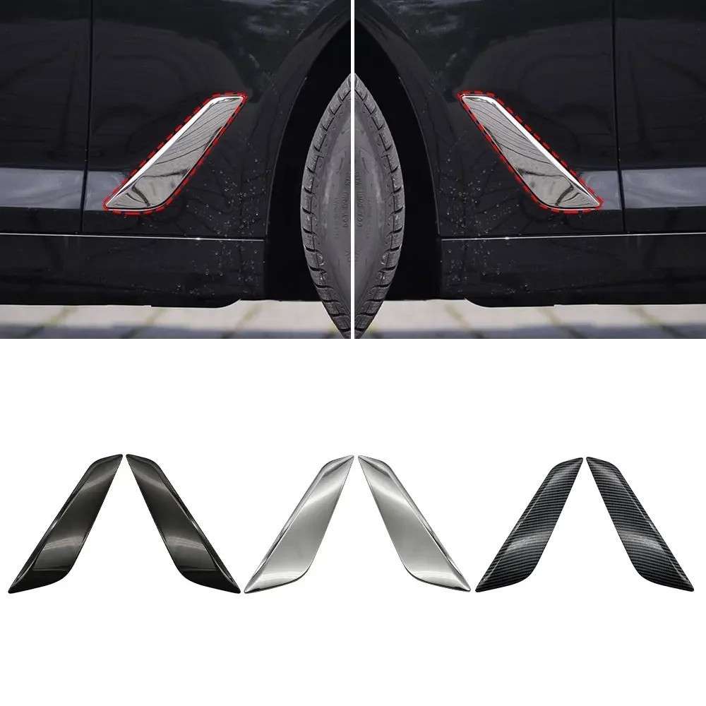 Car Craft Compatible With Bmw 5 Series G30 F90 2017-2024 Side Fender Decorative Bright Electroplated Strip Trim 51137349594 Right Chrome CC-8101 - CAR CRAFT INDIA