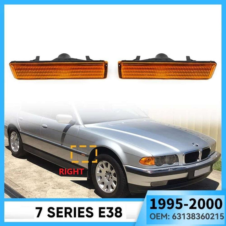 Car Craft Compatible With Bmw 7 Series E38 1995-2001 Side Fender Light Turn Signal Sand Board Indicator Lights 63138360216 Gc Right CC-7998 - CAR CRAFT INDIA