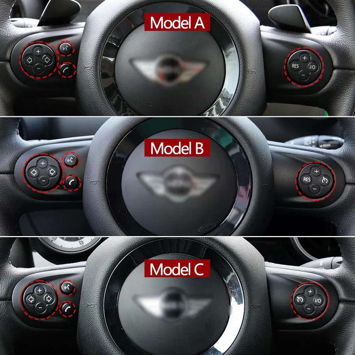 Car Craft Compatible With Mini Cooper R55 07-14 R56 07-13 R57 09-15 R58 12-15 R59 12-14 R60 11-16 R61 13-15 Steering Wheel Cruise Volume Control Switch Button Keys Cover Right C 32309226804-r3 - CAR CRAFT INDIA