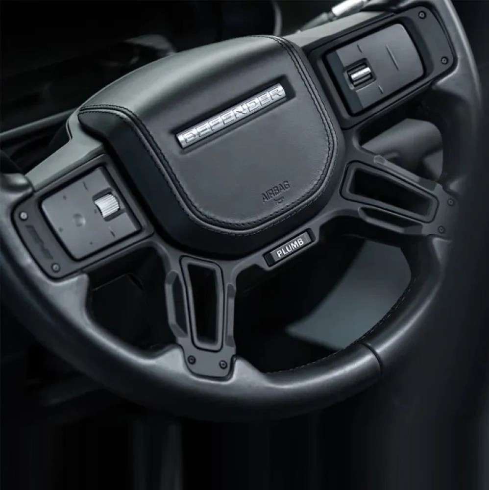 Car Craft Compatible With Range Land Rover Defender 2020-2025 Plumb M-one Steering Wheel Trim Cover Frame Plumb-026 - CAR CRAFT INDIA