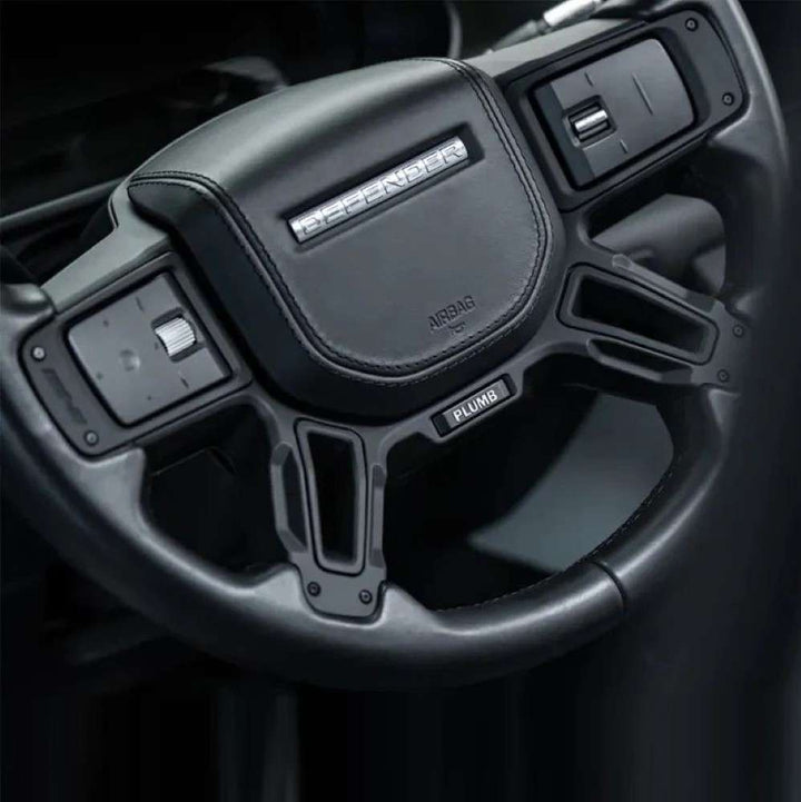 Car Craft Compatible With Range Land Rover Defender 2020-2025 Plumb M-one Steering Wheel Trim Cover Frame Plumb-026 - CAR CRAFT INDIA