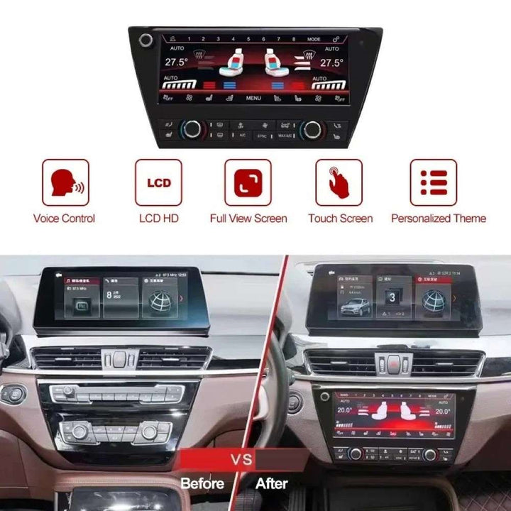 Car Craft Compatible With Bmw X1 F48 2016-2022 Lcd Display Air Conditioning Board Android Ac Panel Digital Touch Screen Climate Knobs Control 8.8 Inch CC-8489 - CAR CRAFT INDIA