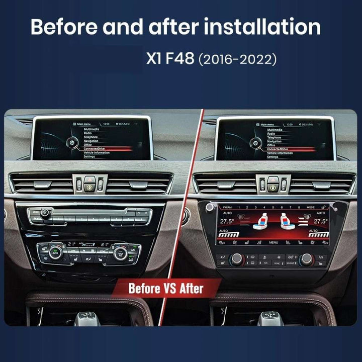 Car Craft Compatible With Bmw X1 F48 2016-2022 Lcd Display Air Conditioning Board Android Ac Panel Digital Touch Screen Climate Knobs Control 8.8 Inch CC-8489 - CAR CRAFT INDIA