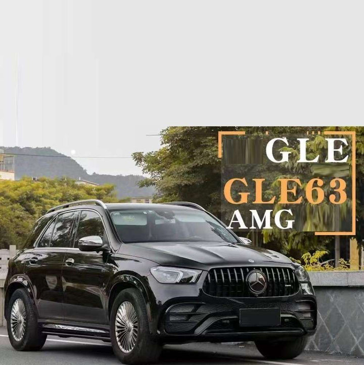 Car Craft Compatible With Mercedes Benz Gle W167 2020-2023 Upgrade Facelift Covert To 2023+ Gle63 Lci Amg Bodykit Bumper Grill Diffuser Headlight Taillight Hood Fender After Lip 1:1 - CAR CRAFT INDIA