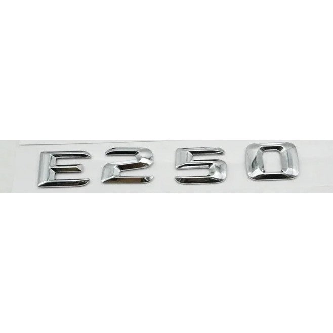 Car Craft Compatible With Mercedes E Class W212 W213 W214 W211 W207 Letter Logo Badge Emblem Sticker E250