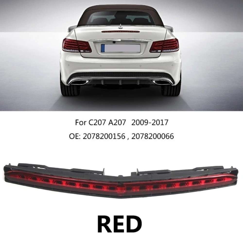 Car Craft Compatible With Mercedes Benz E Class C207 A207 W207 2009-2017 Rear Trunk Brake Stop Light 2078200156 2078200066 Red - CAR CRAFT INDIA