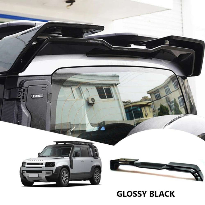 Car Craft Compatible With Range Land Rover Defedner Defender 2019-2025 Rear Trunk Wing Boot Roof Spoiler Lip Splitter Skirt 3 Part Ar-land-006 Glossy Black - CAR CRAFT INDIA