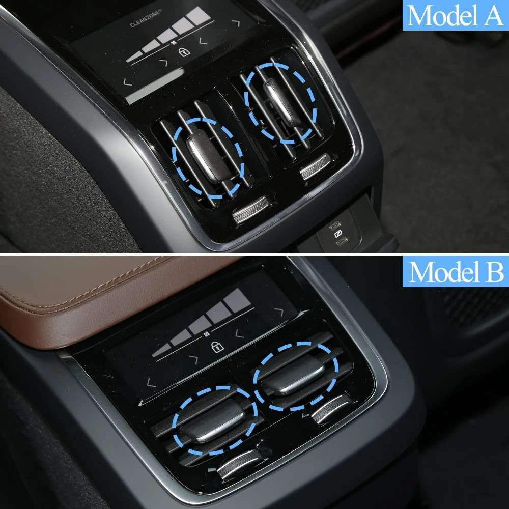 Car Craft Compatible With Volvo S90 S90l 2015-2026 Car Rear Air Conditioning Ac Vent Grille Outlet Slider Tab Clip Repair Kit Rear B 31365121 B CC-8114 - CAR CRAFT INDIA