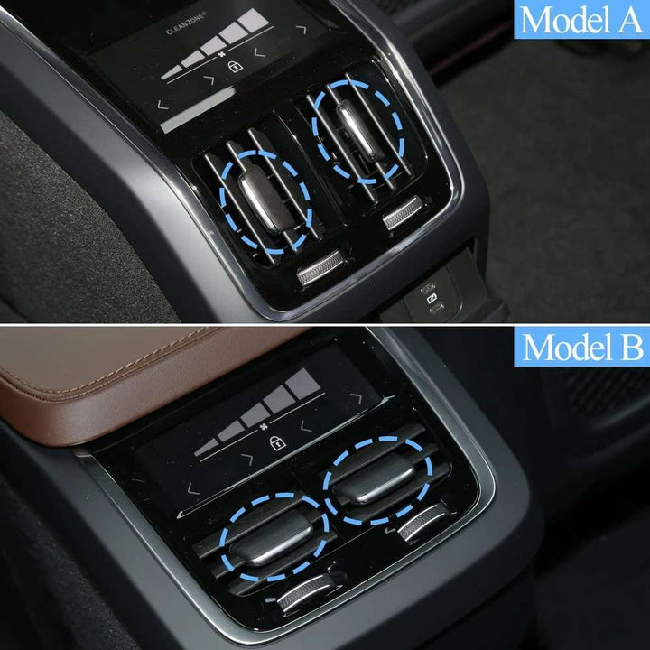 Car Craft Compatible With Volvo S90 S90l 2015-2026 Car Rear Air Conditioning Ac Vent Grille Outlet Slider Tab Clip Repair Kit Rear B 31365121 B CC-8114 - CAR CRAFT INDIA