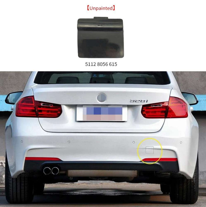 Car Craft Compatible With Bmw 3 Series F30 F80 2012-2019 M Sport M Tech M3 M4 Rear Bumper Tow Hook Towing Tochan Trailer Cover 51128056615 Gc CC-7986 - CAR CRAFT INDIA