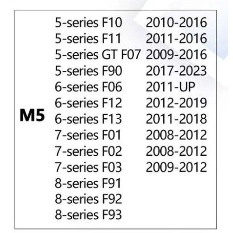 Car Craft Compatible With Bmw 5 Series F10 F07 Gt 2010-2017 6 Series F06 F12 2011-2019 7 Series F01 F02 Series 2009-2015 F Chasis Series Upgraded Custom Sports M3 M4 M5 Full Steering Wheel G60 Style Leather