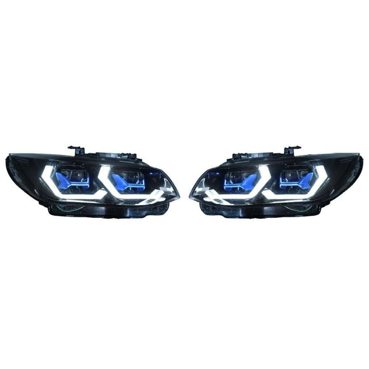 Car Craft Compatible With Bmw 3 Series M3 E92 E93 Lci 2010-2012 Car Front Upgraded Head Light Lamp Xenon Headlight Retrofit Upgrade Modified Led Drl Hid For Xenon Car CC-8458 - CAR CRAFT INDIA