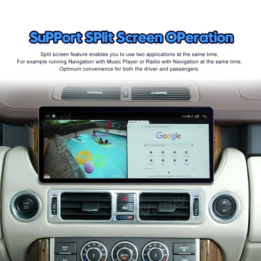 Car Craft Compatible With Land Range Rover Rr Vogue V8 L322 2002-2012 Android Multimedia Infotainment Touchscreen Dvd Player Wireless Carplay Android Auto 4gb +64gb 12.3 Inch CC-7960