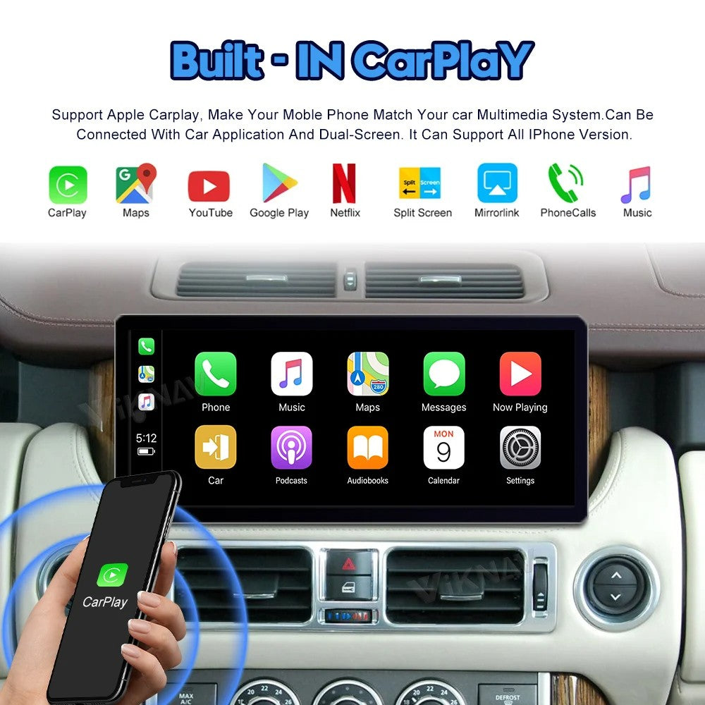 Car Craft Compatible With Land Range Rover Rr Vogue V8 L322 2002-2012 Android Multimedia Infotainment Touchscreen Dvd Player Wireless Carplay Android Auto 4gb +64gb 12.3 Inch CC-7960