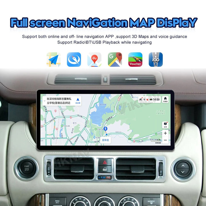 Car Craft Compatible With Land Range Rover Rr Vogue V8 L322 2002-2012 Android Multimedia Infotainment Touchscreen Dvd Player Wireless Carplay Android Auto 4gb +64gb 12.3 Inch CC-7960