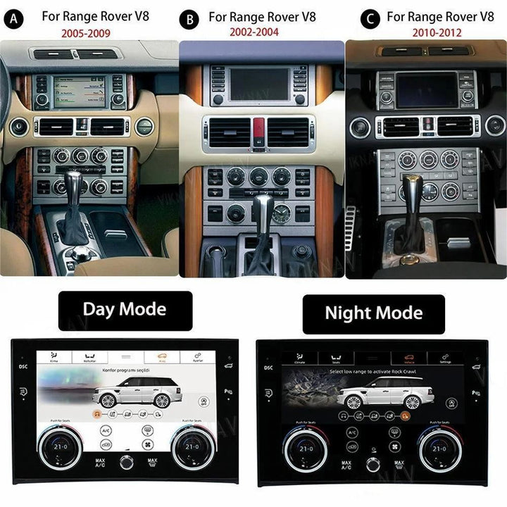 Car Craft Compatible With Land Range Rover Rr Vogue V8 L322 2002-2012 Android Multimedia Infotainment Touchscreen Ac Screen Panel Climate Control 10 Inch CC-7961 - CAR CRAFT INDIA