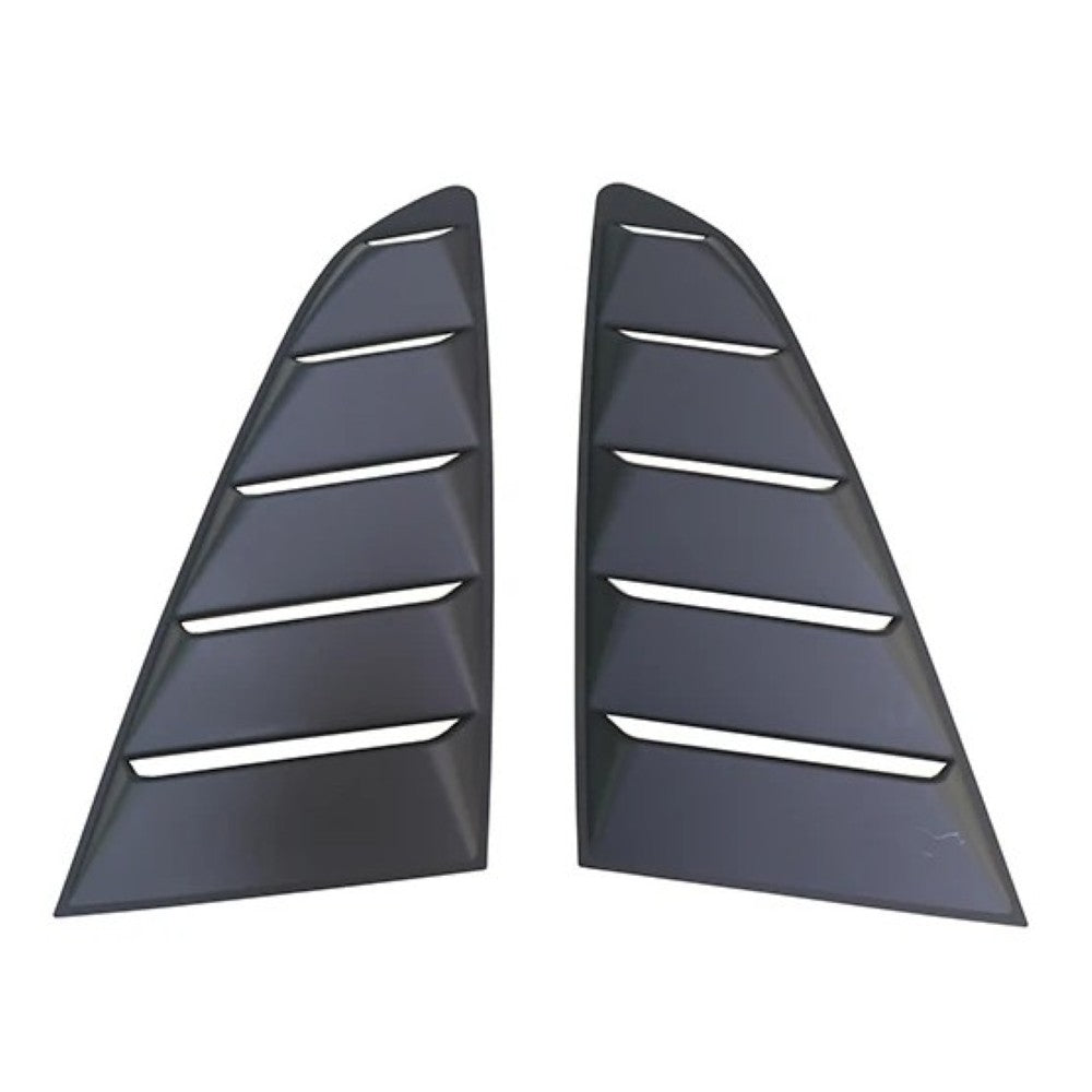 Car Craft Compatible With Ford Mustang 2015-2020 Rear Side Quarter Window Louver Trim Cover Classic Style CC-7963 - CAR CRAFT INDIA