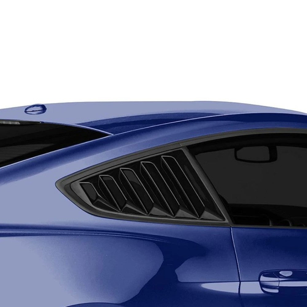 Car Craft Compatible With Ford Mustang 2015-2020 Rear Side Quarter Window Louver Trim Cover Classic Style CC-7963 - CAR CRAFT INDIA