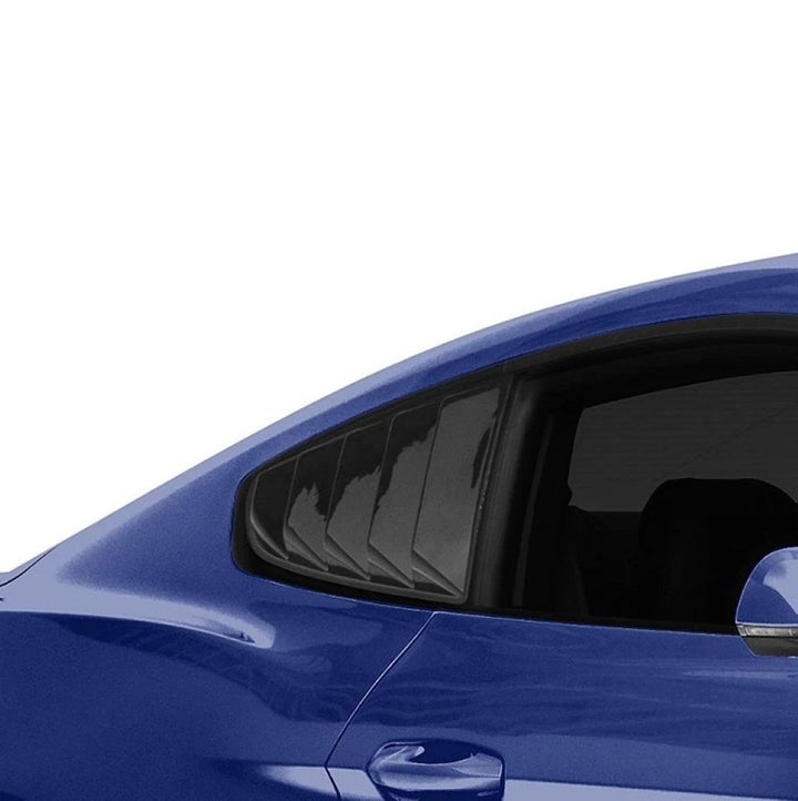 Car Craft Compatible With Ford Mustang 2015-2020 Rear Side Quarter Window Louver Trim Cover Classic Style CC-7963 - CAR CRAFT INDIA